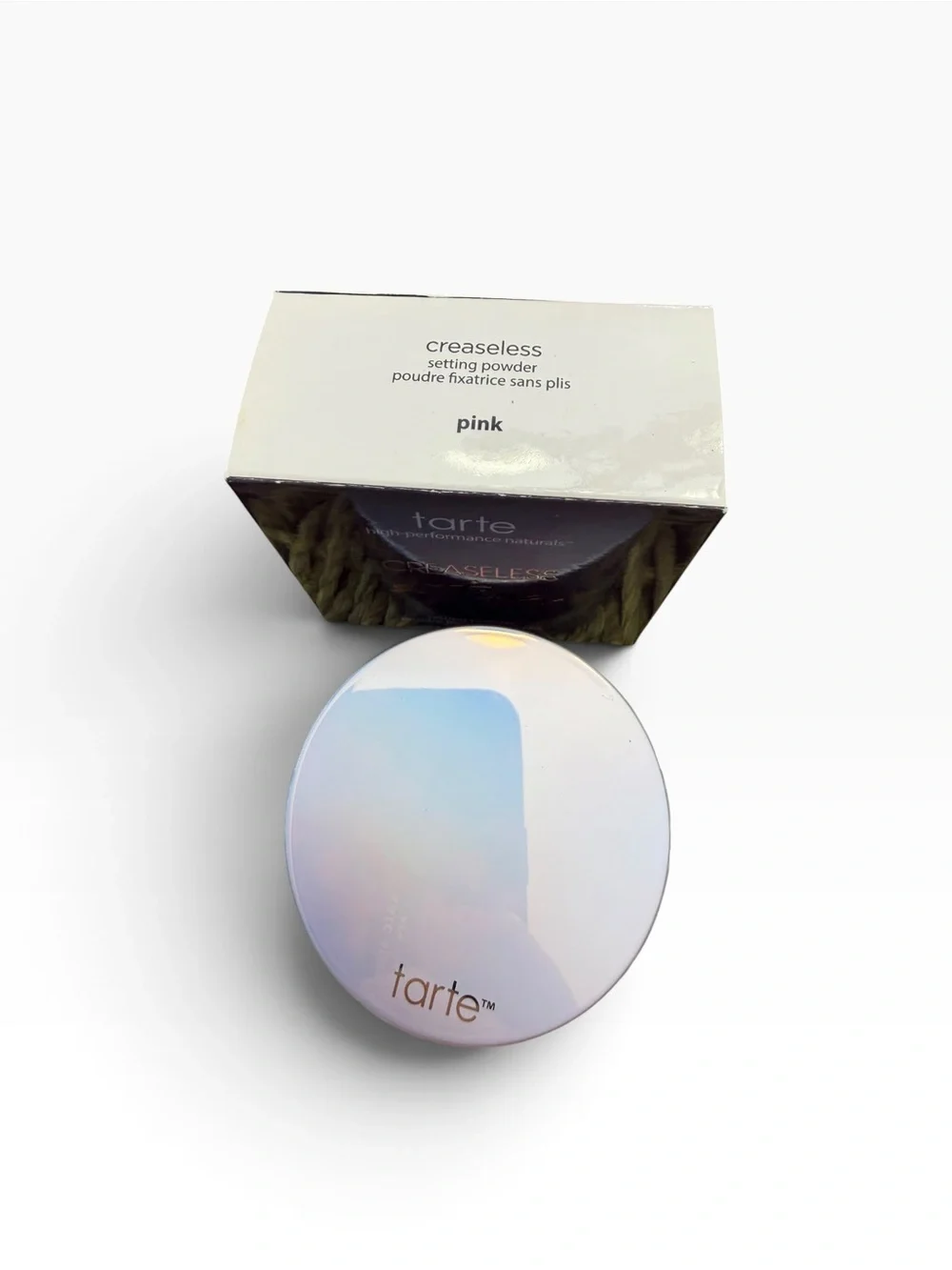 Tarte Creaseless Setting Powder – Pink 0.24 oz Full Size NIB